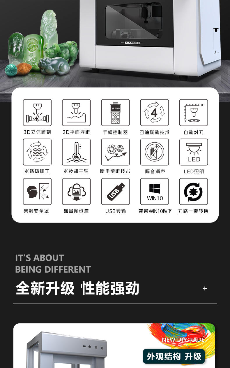 小型玉石精雕刻機K10